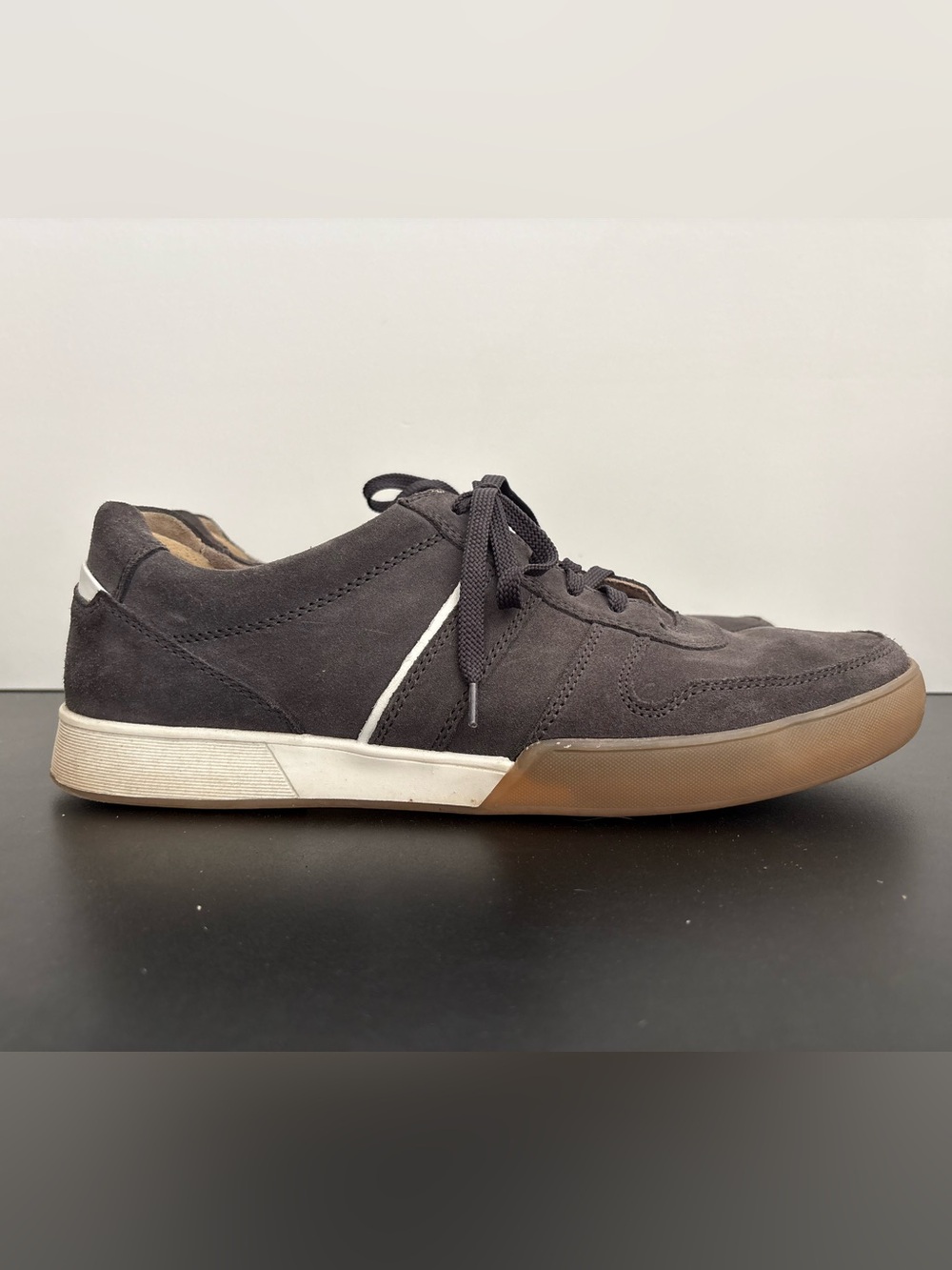 Pius Gabor Men’s 1008.10 Retro Gray Sneakers Suede Leather Lace Up Shoes Size 11